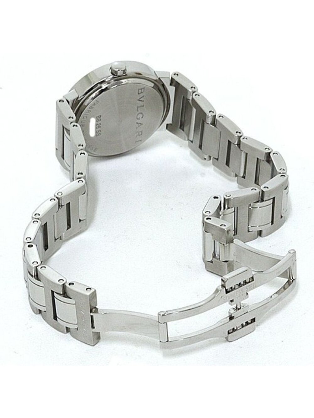 ★SOLD★ Bvlgari Watch Silver Dial SS Quartz Polished Finished - Picture 4 of 6